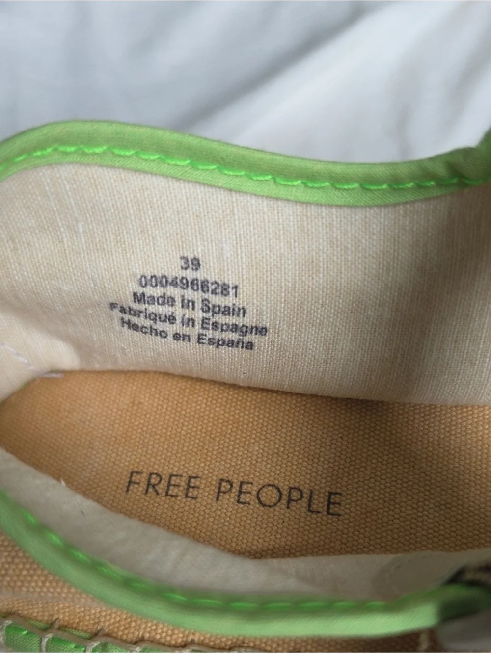 Free People Surfside 2.0 Mary Jane Espadrille Shoes - Salted Lime